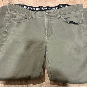 Lola Men's Olive Relaxed Jeans